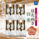 【ふるさと納税】 令和6年産 真室川町厳選 はえぬき ＜白米＞ 20kg（5kg×4袋）