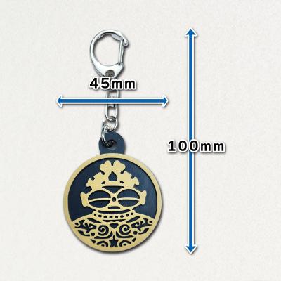 ふるさと納税 つがる市 遮光器土偶円形キーホルダー(白系) [0876] |  | 03