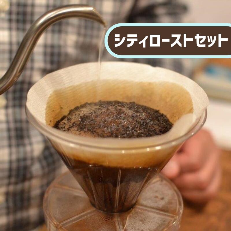 【ふるさと納税】【飲みやすい中深煎り】自家焙煎珈琲工房　南方郵便機　シティローストセット 200g×3種類【飲料類・コーヒー・珈琲・豆または粉】