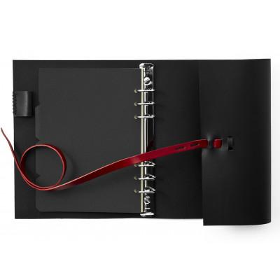 ふるさと納税 高槻市 【KAKURA】紐巻きA5システム手帳 urushiブラック |  | 02