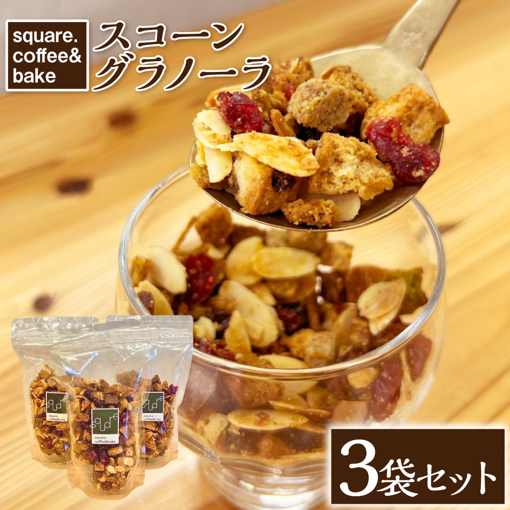 【ふるさと納税】スコーングラノーラ 150g×3袋 計450g スコーン グラノーラ アソート 朝食 トッピング アイス ヨーグルト おやつ 保存食 ギフト セット 小分け 長崎 九州 国産 常温 長崎県 長崎市 送料無料