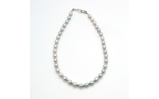 
                  CE-N-3 【CERCA】淡水パール ネックレス(ブルーグレー)［ パール ネックレス  フォーマル アクセサリー 人気 おすすめ ギフト プレゼント 通販 送料無料 ふるさと納税 ］
                