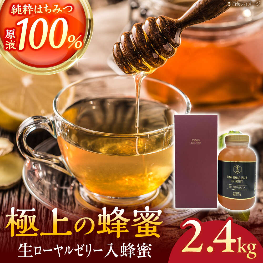 【ふるさと納税】コハマのハチミツ 生ローヤルゼリー入蜂蜜 2.4kg×1本 蜂蜜 はちみつ ハチミツ 国産 ギフト 父の日 沖縄市 / 農業生産法人株式会社小浜養蜂場 [BCAQ007]