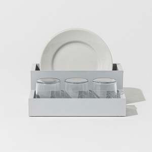 No.453-03 置き場所が自由な水切りカゴ　CARGO H110 グリーン ／ 水切り バスケット 省スペース キッチン収納 セパレート 吸水構造 コンパクト 持ち運び 重ね置き 整理整頓 おしゃ