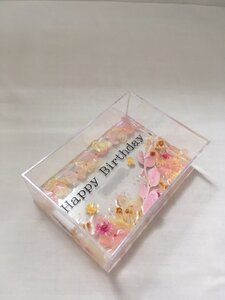 ハーバリウムプレート Welcome （オイル少量タイプ） ピンク ／ 雑貨 玄関 小物 kanon インテリア プリザーブドフラワー ドライフラワー ハンドメイド品 奈良県 田原本町
