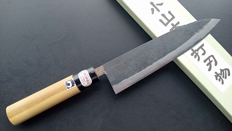 
                  28-342　小山本手打刃物　青紙鋼　柳刃包丁【熊本県伝統的工芸品】
                