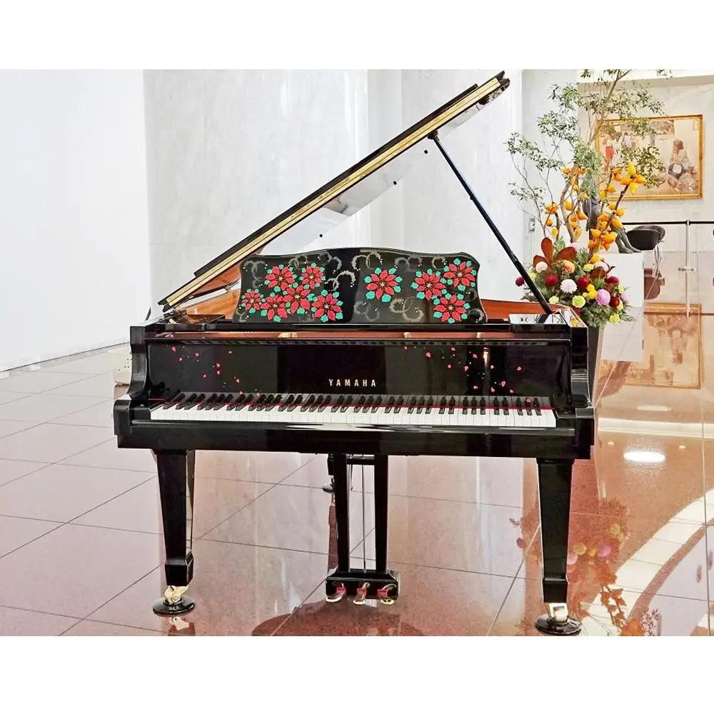 【真和楽器】京都伝統工芸による彩輝光蒔絵ピアノ「冬の笑美」モデル｜京都 伝統技術 ピアノ