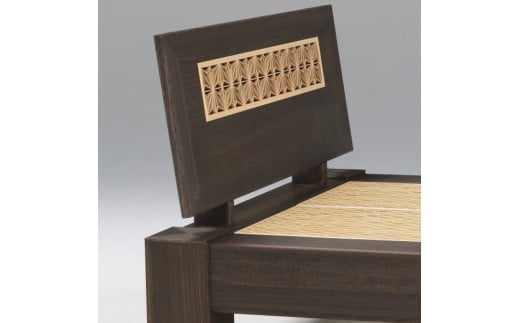 桐組子ベッド「夢楽?」シングル 総桐組子ベッドは布団の環境を整える特許取得 　職人による、手作り・手仕上げの工場よりお届け／総桐箪笥和光　AH019