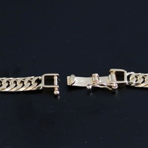 K18喜平6面Wブレスレット10g【長さ18cm・幅4.2mm・厚さ1.6mm】造幣局検定【配送不可地域：沖縄県】【1386021】