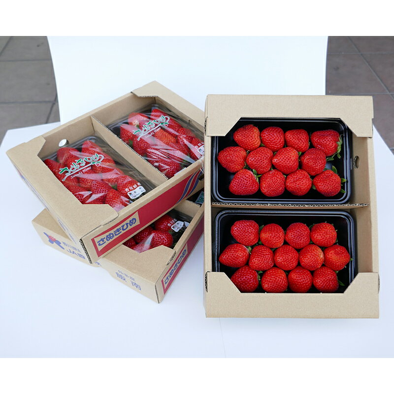 【ふるさと納税】香川県のオリジナル品種/さぬき姫いちご8パック 苺 イチゴ 果物類 フルーツ FAH-0136