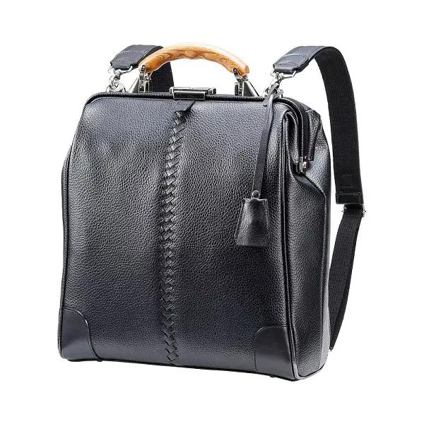 【高島屋選定品】豊岡鞄 YOUTA エルク 3way 縦ダレス (YK3ME) ブラック / 木和田正昭商店 ダレスリュック ダレスバッグ 縦型ショルダー 手持ち リュック A4ファイル対応 14イン
