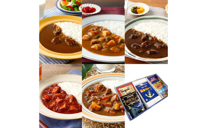 
            カレーの街よこすか名店 5種食べ比べプレミアムBOX 200g×4 180g×1  カレー 海上自衛隊カレー海軍カレー 横須賀  名店 食べ比べ 神奈川 レトルト 非常食 保存食  【横須賀商工会議所 おもてなしギフト事務局（株式会社調味商事）】 [AKAQ007]
          