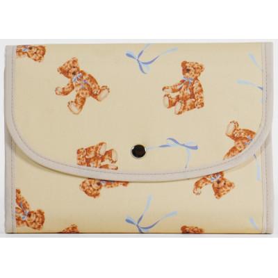 ふるさと納税 島原市 マルチケース(ジャバラタイプ)テディベア イエロー 1個