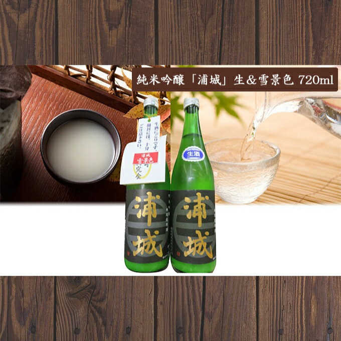 【ふるさと納税】「浦城」生＆雪景色720ml×2本 日本酒