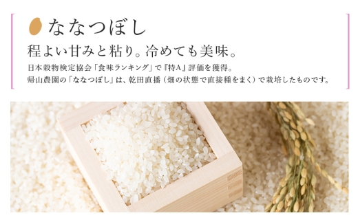 【新米予約】ななつぼし2ｋｇ　箱入　《帰山農園》