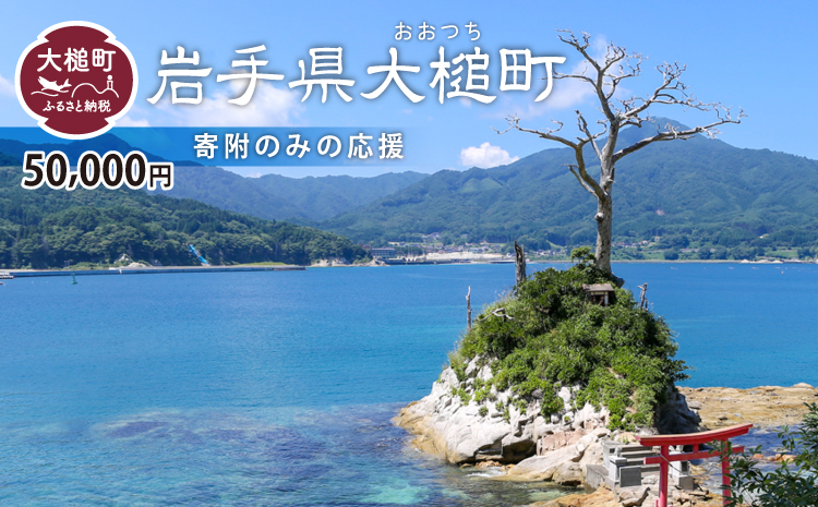 【ふるさと納税】≪返礼品なし≫ 岩手県 大槌町50,000円