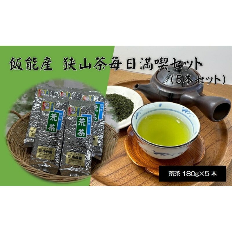 【ふるさと納税】飯能産狭山茶毎日満喫セット（5本セット）[52211025]