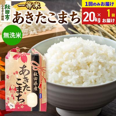 ふるさと納税 秋田市 あきたこまち 一等米20kg 無洗米|15_kml-012001ms