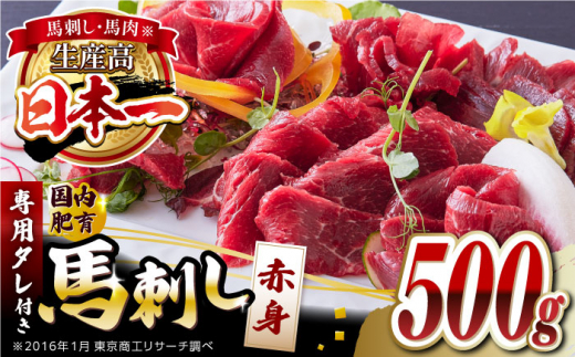 
国内肥育 馬刺し 赤身 約500g 専用タレ付き 熊本 山都町 冷凍 馬肉 馬刺 ヘルシー 小分け【有限会社 丸重ミート】[YAK002] 25000 25,000 25000円 25,000円
