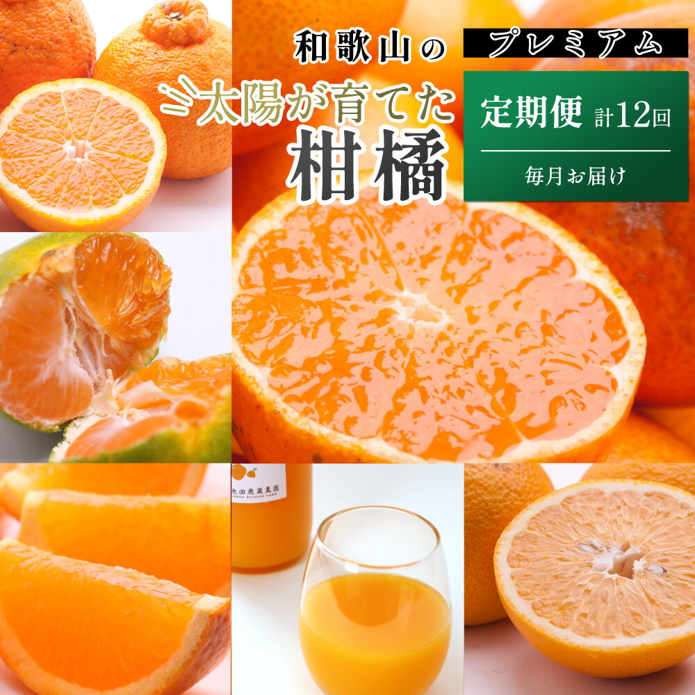 【ふるさと納税】 柑橘 定期便 S【選べる回数】【 和歌山 県 有田 】 ※北海道・沖縄・離島への配送不可 / 定期便 フルーツ はっさく せとか 不知火 清見オレンジ カラマンダリン みかんゼリー ハウスみかん ゆら早生 有田みかん 12回 //teiki