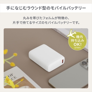 Owltech(オウルテック) USB Type-C入出力 PowerDelivery30W対応 10000mAh モバイルバッテリー OWL-LPB10020-BK ブラック