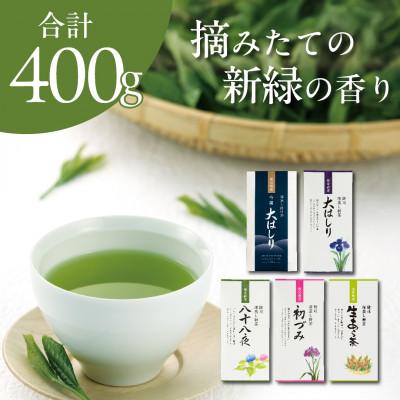ふるさと納税 掛川市 旬の香りを飲み比べ 5種の新茶 満喫セット 合計400g　2026年5月より順次発送【39537】