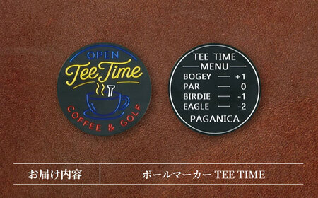 ボールマーカー TEE TIME【PAGANICA TOOLS】 瑞浪市 / ジオニック ゴルフ ギフト 高級[AZBQ157]