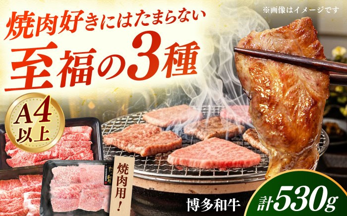 
                  【A4～A5】国産牛 焼肉用3種盛りセット 合計530g 《築上町》【株式会社ゼロプラス】 博多和牛 肉 牛肉 人気 おすすめ [ABDD084]
                