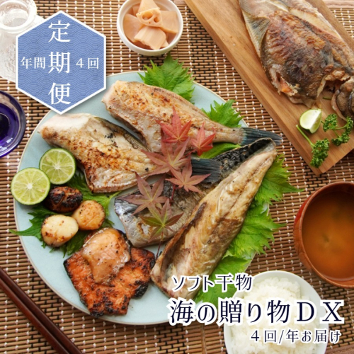 【定期便】海の贈り物ＤＸ ソフト干物 盛り合わせ 4回発送 干物 詰め合わせ エンデバー ENDEAVOR 舞鶴 京都 ソフト干物 干物 生干物 新感覚 TV出演 人気