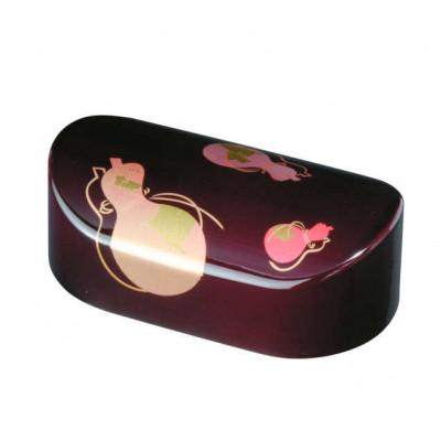 ふるさと納税 海南市 紀州漆器 漆芸 蒔絵 文鎮 小判型 溜 ひょうたん