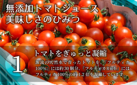 3月発送★金賞受賞！トマト農家さんの無添加トマトジュース 濃厚＆すっきり 飲み比べセット 大瓶2本