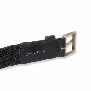 MASSTARD -MESH BELT- BLACK×BRASS　Size：3
