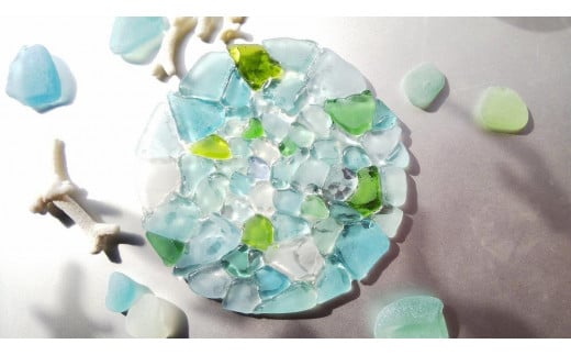 与論島の海に想いを馳せるコースター（2枚セット）