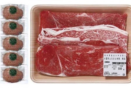 【矢野畜産】産地直送 詰め合わせAセット 切り落とし 500g 赤身 プレミアムハンバーグ 150g 5個 くまもと 国産 熊本 阿蘇 和牛 あか牛 褐毛和種 あかげわしゅ 矢野畜産 にくやの 老舗 