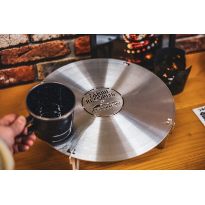 フェニックスライズのテーブル「TAKIBI RECORDS7インチ(アルミ)」【配送不可地域：離島・沖縄県】