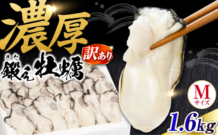 【訳あり】賞味期限間近！鍛え牡蠣 冷凍むき身 Mサイズ 計1.6kg 江田島市/有限会社寺本水産 [XAE069] 牡蠣 かき カキ 人気 海鮮 BBQ 簡単 レシピ ギフト