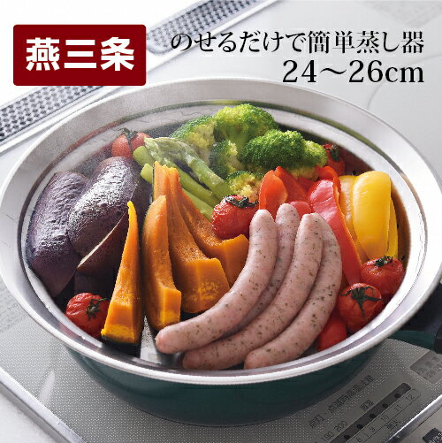 【ふるさと納税】のせるだけで簡単蒸し器 24〜26cm キッチン用品 調理用品【011S033】