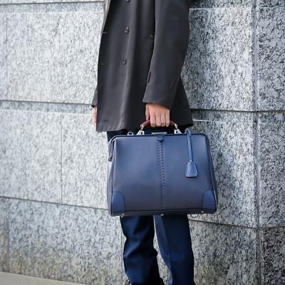 ふるさと納税 豊岡市 豊岡鞄　YOUTA LIZARD 3WAY 横ダレス(YK-7)ネイビー