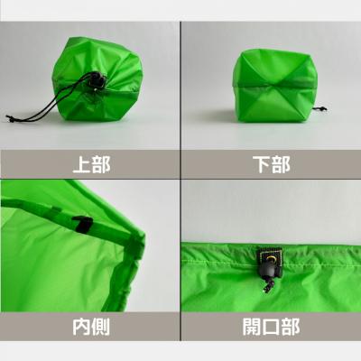 ふるさと納税 名古屋市 【S 1.5L・緑】　キャンプで大活躍!トイレットペーパーホルダー 小さめナイロン巾着袋 |  | 03