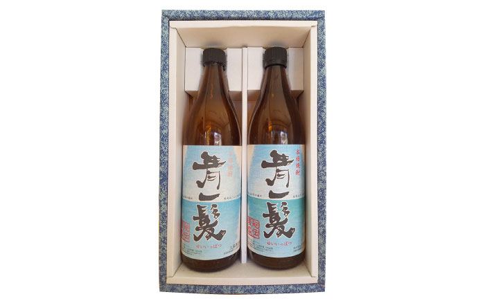【12回定期便】本格 麦焼酎 青一髪 25° 900ml×2本  / 贈答用 酒 焼酎 南島原市 / 久保酒造場 [SAY013]_イメージ4