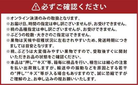 桃 ぶどう 岡山白桃5玉とシャインマスカット2房 詰合せ 合計2.7kg以上 もも モモ 白桃 ブドウ 葡萄 フルーツ 果物 果実 詰め合わせ セット 岡山県 倉敷市【2026年7月上旬～8月上旬まで