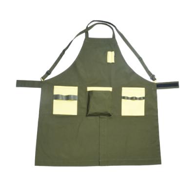 ふるさと納税 関市 「.」KITEN キャンパーズエプロン 【オリーブ×イエロー】〈焚き火用多機能エプロン〉 |  | 01