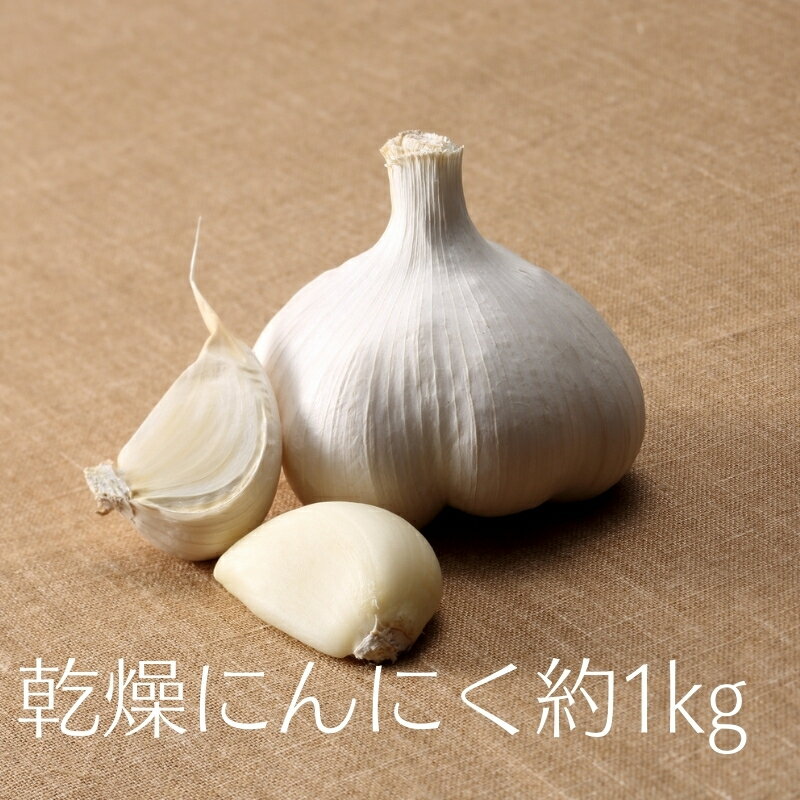 【ふるさと納税】乾燥にんにく約1kg　お届け：2026年6月中旬～8月上旬