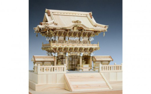 ウッディジョー　1/50　日光東照宮　陽明門　木製模型キット