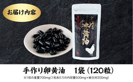 手づくり 卵黄油 120粒 84g 卵 サプリメント 健康 サプリ[AYAX003]