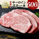 【ふるさと納税】宮崎牛 サーロインステーキ600g - 肉 牛肉 国産 黒毛和牛 宮崎牛 サーロインステーキ 宮崎県 川南町 D11426