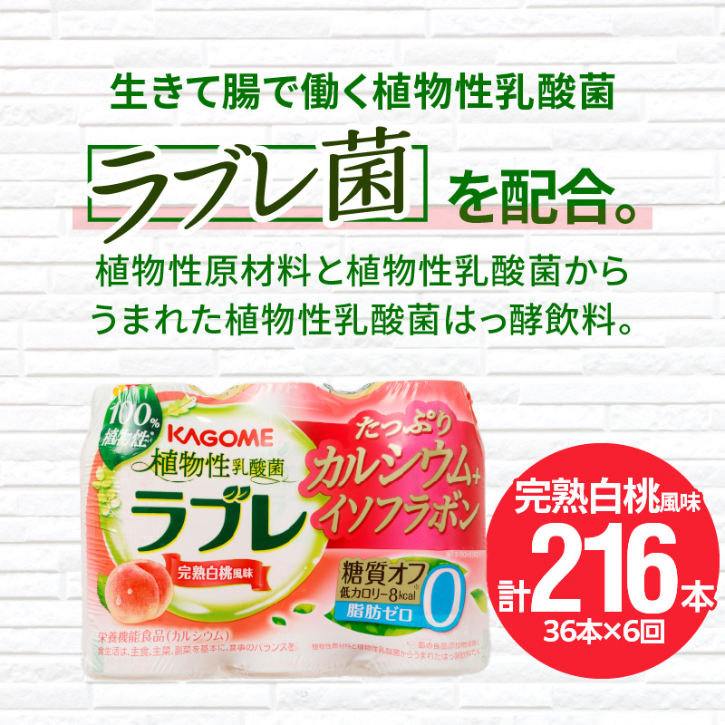 【2ヶ月に1回　計6回定期便】植物性乳酸菌ラブレ　たっぷりカルシウム＋イソフラボン36本（計216本）[052S09-T]_イメージ2