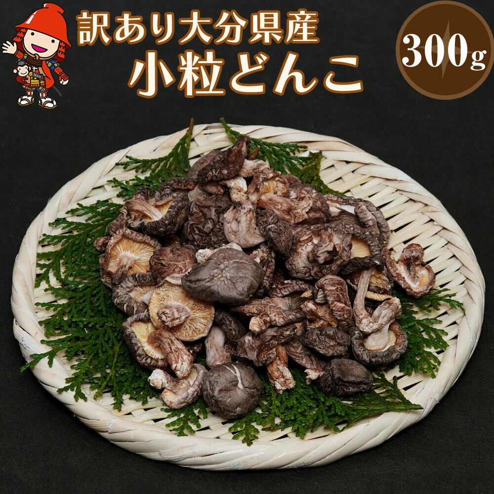 【ふるさと納税】乾燥椎茸 国産 訳あり 小粒どんこ 300g | 乾しいたけ 干し椎茸 乾し椎茸 しいたけ 乾燥しいたけ 干しシイタケ 干ししいたけ 原木 大分県産 九州野菜 産地直送 九州産 中津市 送料無料