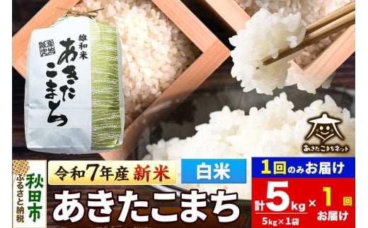 《令和7年産 新米受付》あきたこまち 清流米 5kg【白米】 秋田市雄和産
