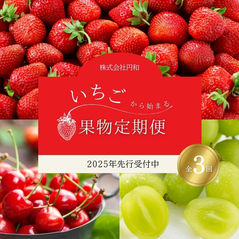 No.1865いちごから始まる果物3品 定期便【2025年発送】